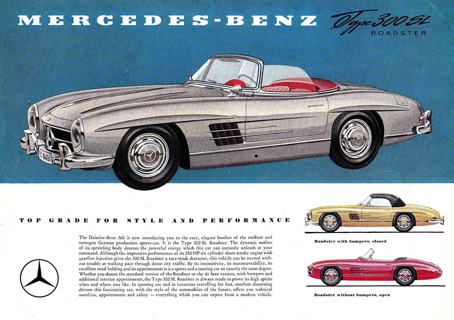 mercedes 300sl advertising 