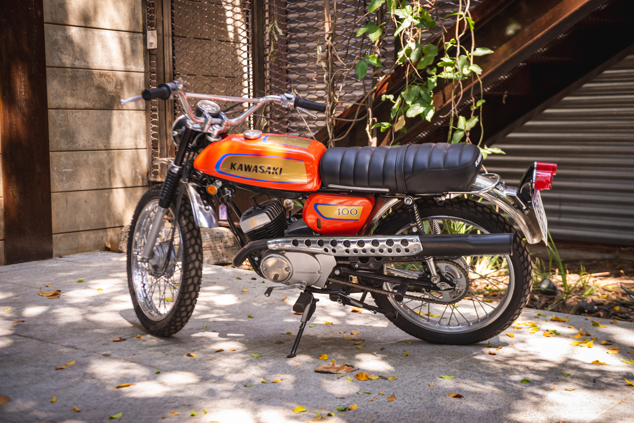 1971 Kawasaki 100 a venda the garage